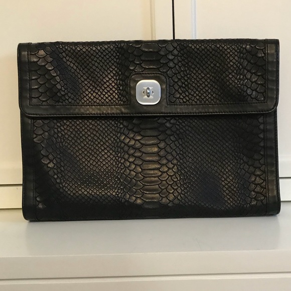 Longchamp Handbags - Longchamp Gatsby croc embossed clutch